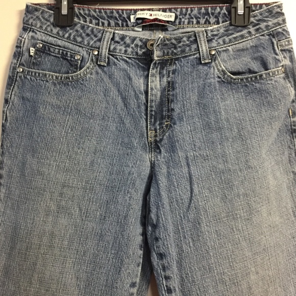 TOMMY HILFIGER BLUE BOYFRIEND JEANS, SIZE 6 - Picture 3 of 8
